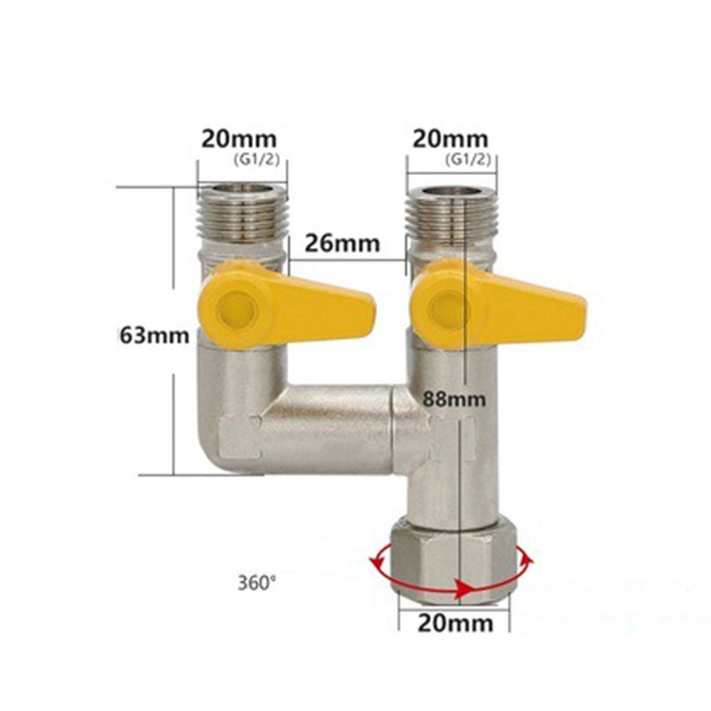 Spoke Nipple Brass - 2/3 Schakelaar Messing Omschakelklep 1/2 