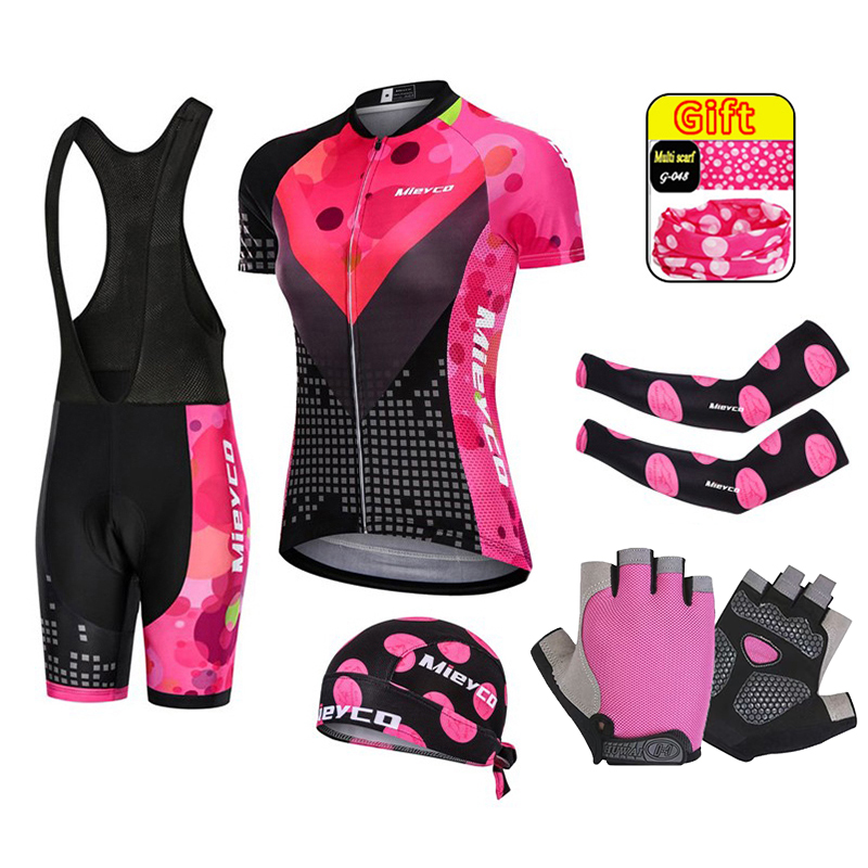Mountain Biking Uniform - Mountainbikepak voor dames, fietsteamoutfit, MTB wielertruikleding,