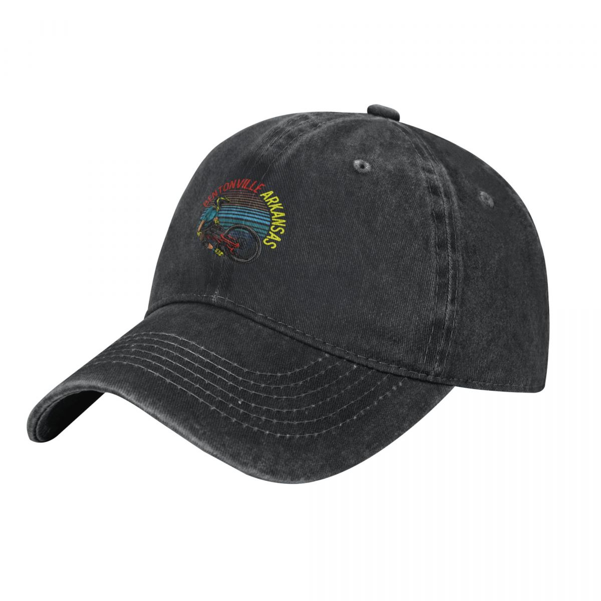 Mountain Biking Bentonville - Vintage Retro Bentonville Arkansas mountainbiken Baseball