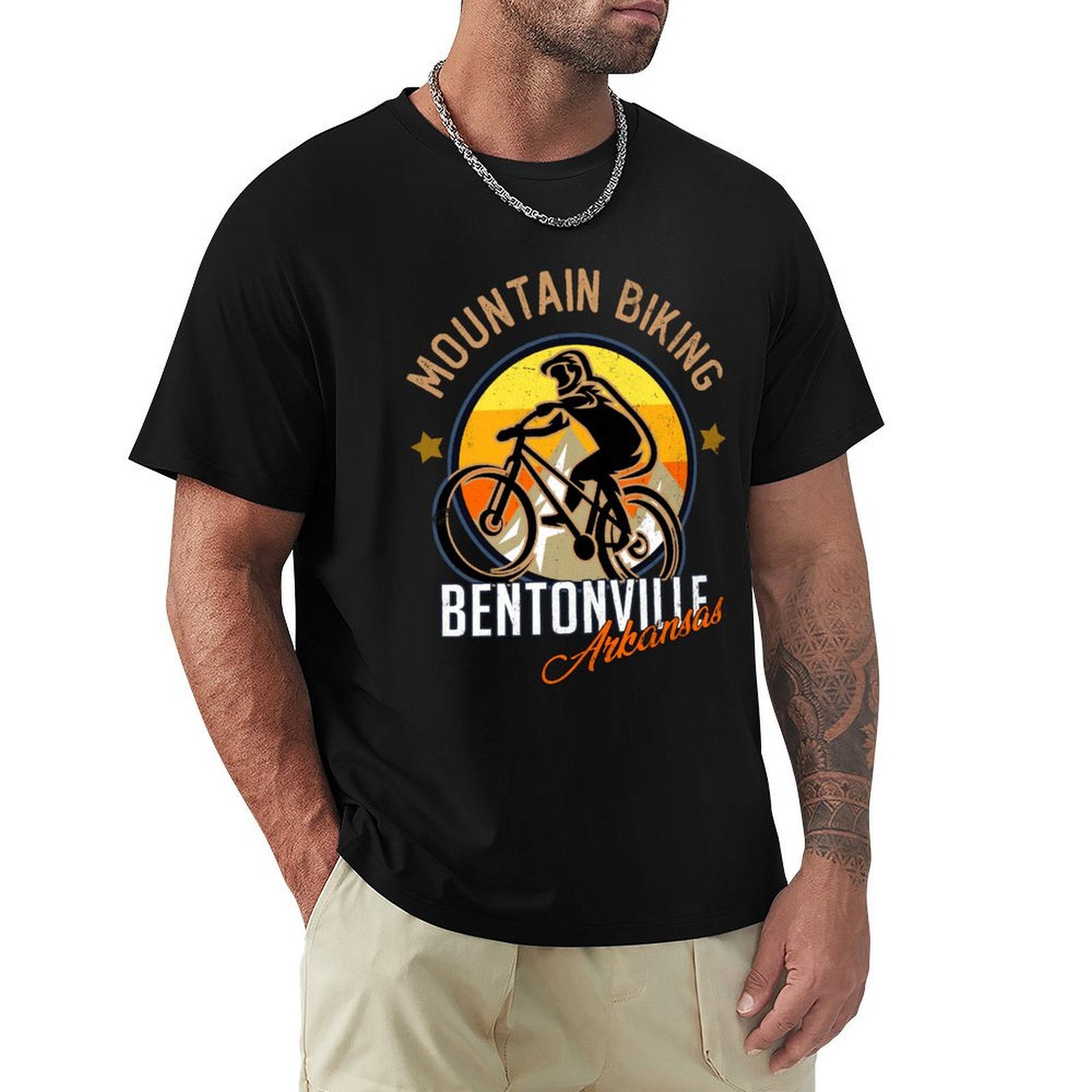 Mountain Biking Bentonville - Bentonville Arkansas mountainbike-T-shirt Zweetabsorberend sport-T-shirt