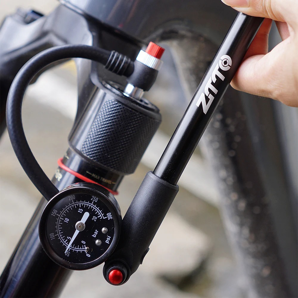 Shock Pump Suspension - ZTTO Bike Shock Pomp met Manometer