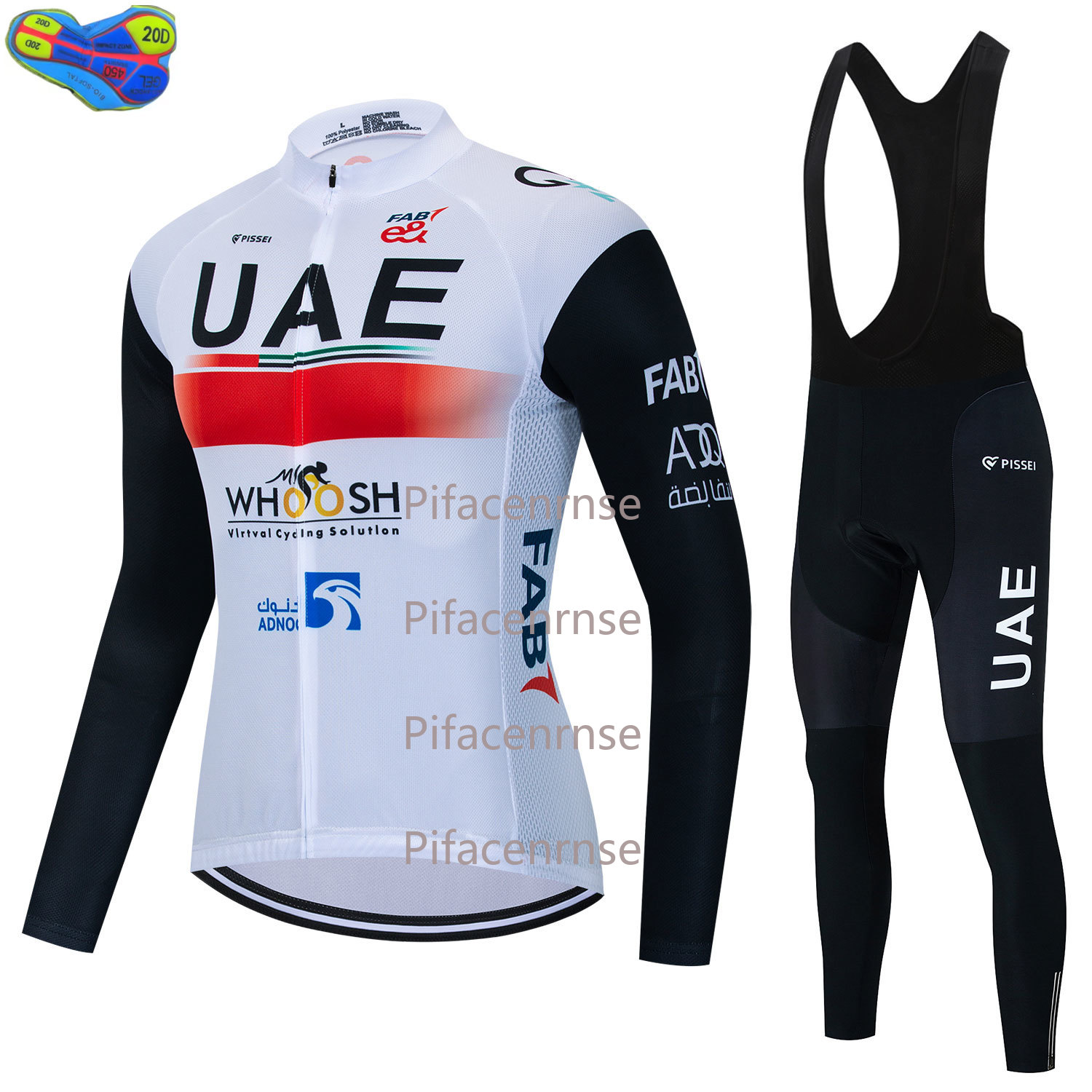 Mountain Biking Uae - Heren Uae Ademend wielertruiset Lente Herfst