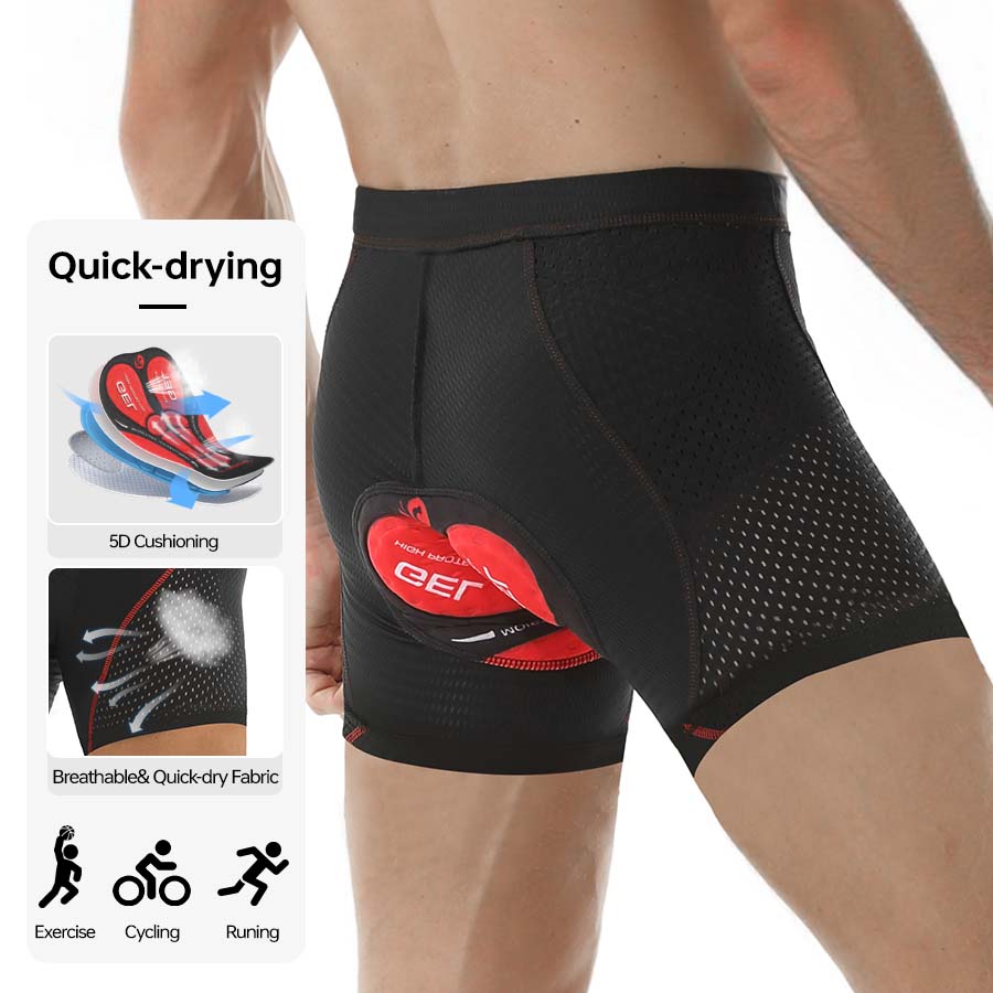 Mountain Biking Overalls - X-TIGER Heren Fietsondergoed Shorts 5D Kussen