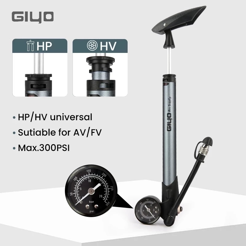 Shock Pump Suspension - Giyo GS-41P 300psi Fiets Schokpomp MTB