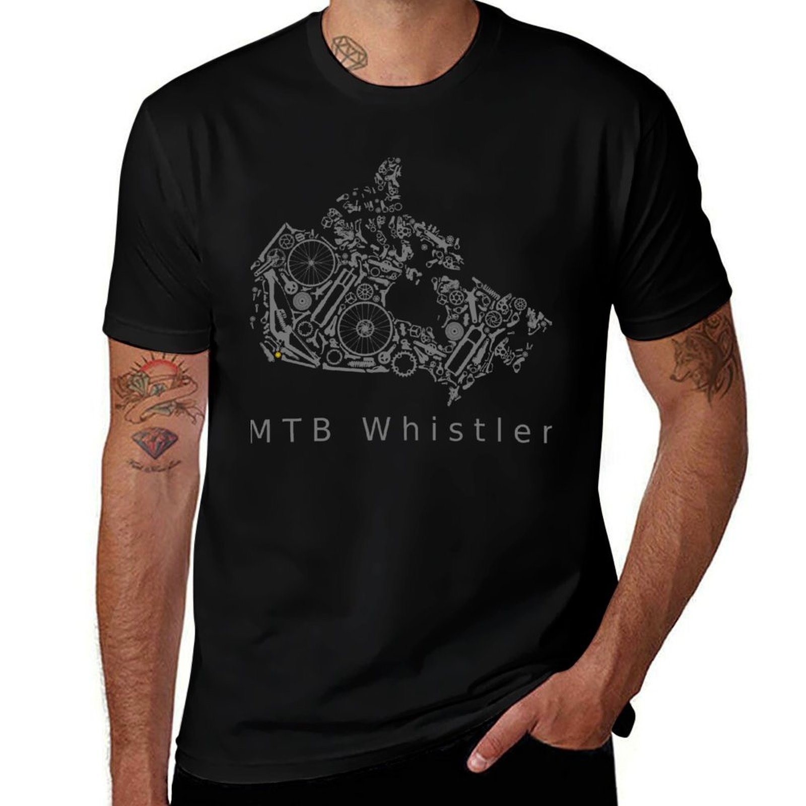 Mountain Biking Whistler - CANADA - MTB Whistler, mountainbike-land T-shirt